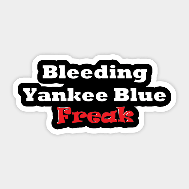 Bleeding Yankee Blue Freak Design Sticker by Bleeding Yankee Blue